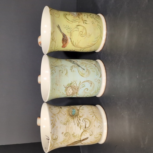 Square One,Kate Mcrosite Set Of 3 Nature's Nest Joy,Hope,Love Coffee Mugs. - Picture 10 of 14